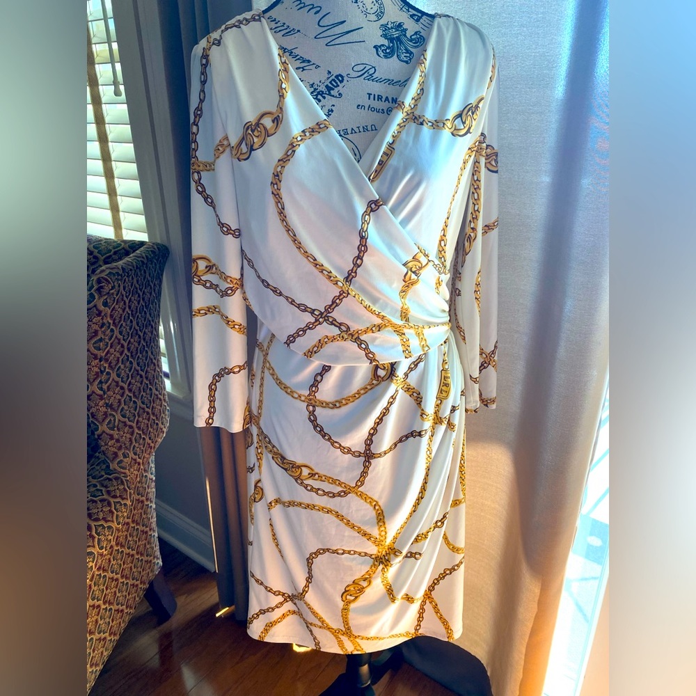 Calvin Klein chain link pattern dress